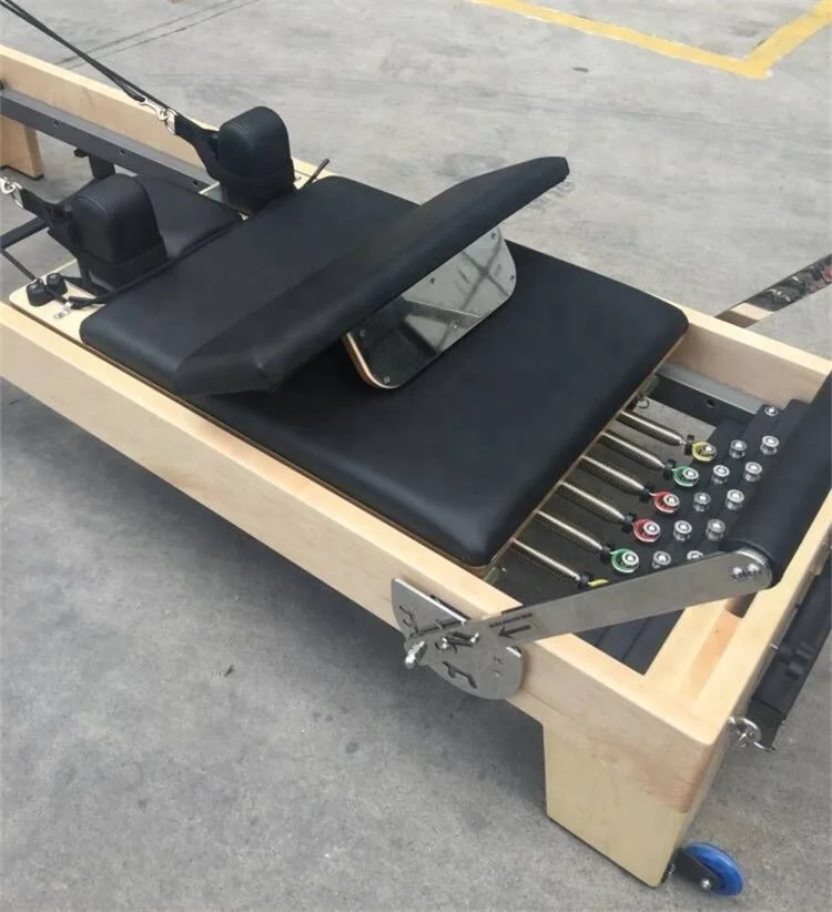 
Wood Pilates Reformer Cadillac Machine with Full Trapeze Combination Pilates Studio Combo Cadillac Reformer Machine SRP07 