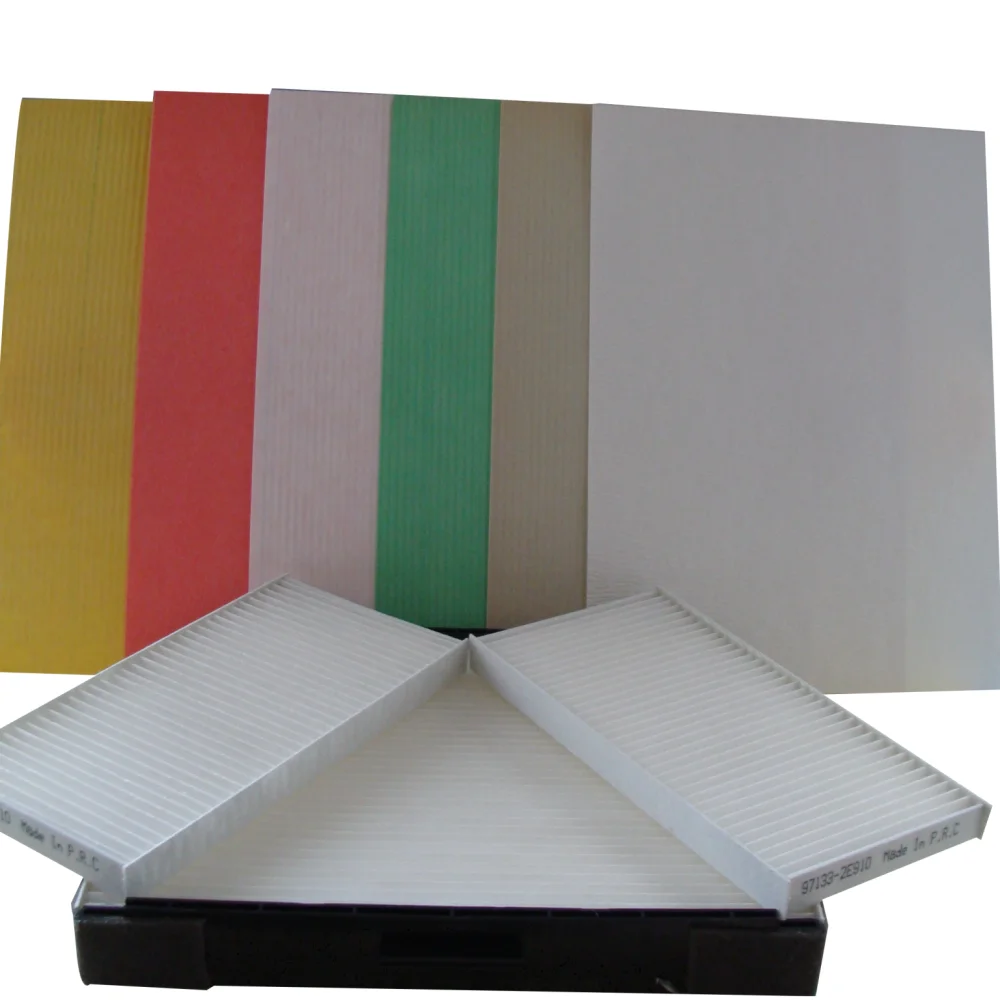 Wood pulp air filter paper for car