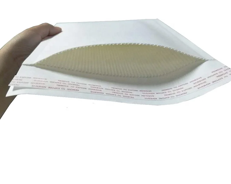 Biodegradable&compostable  Mailer 100% Paper surface  kraft Paper inner Padded  Corrugated  Surf Paper Rigid  Envelope