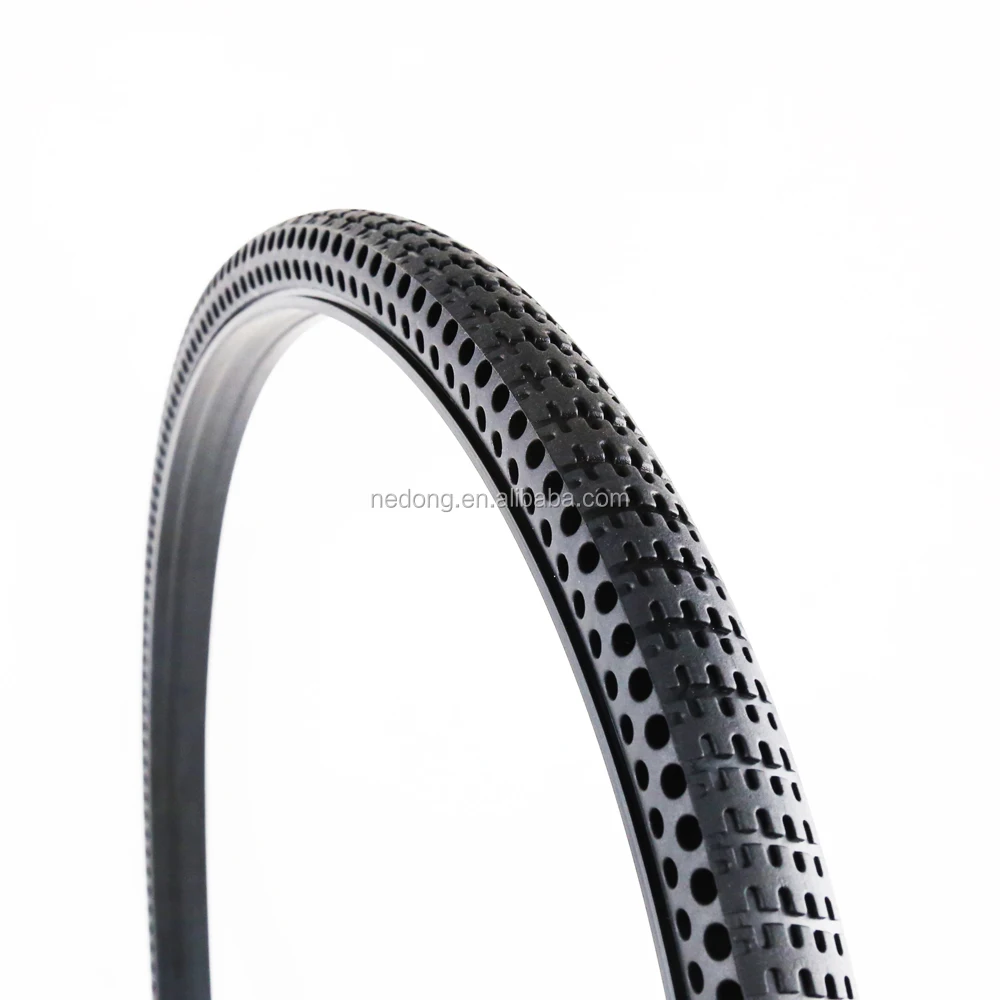 Nedong 24x1-3/8 suitable Manual Wheelchair Tires 24 inch Solid Airless Wheel Chair Tyre
