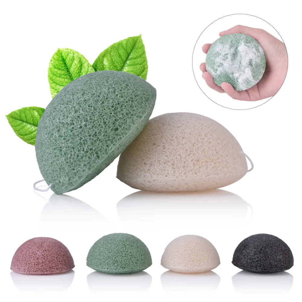 
2019 Best Factory Supplier Oem Facial Cleaner Makeup Sponges Top Import Magic Konjac Sponge Wholesale With Charcoal 