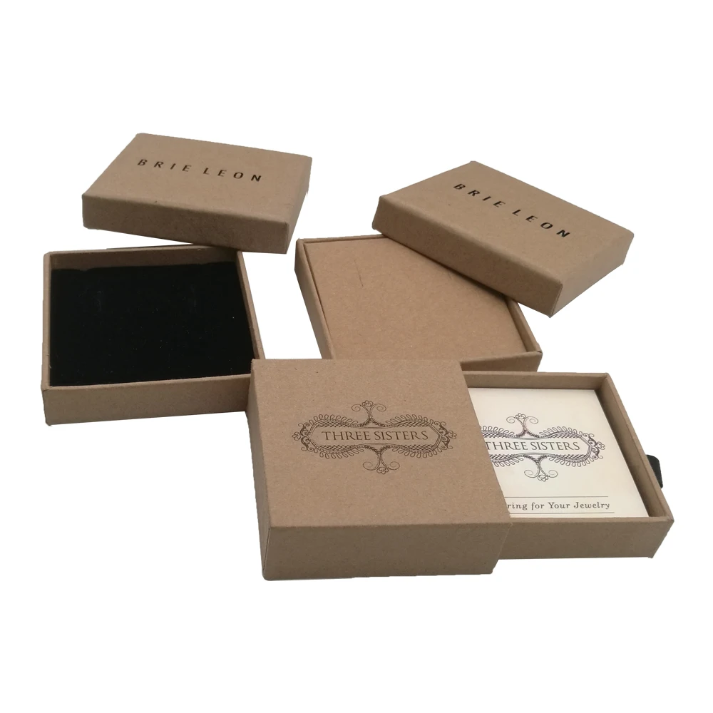 Custom logo luxury ring packaging gift jewerly box