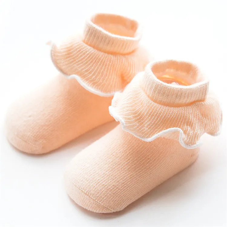 
0-1years Girls Baby Lace Frill Socks Kids Tube Socks Cheap 