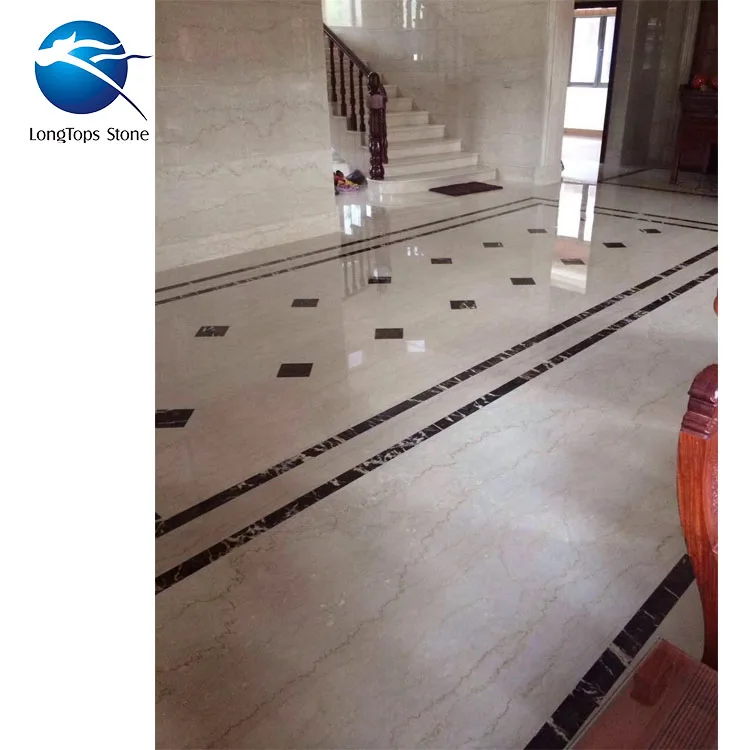 Italian  Botticino tumbled marble tile  myra beige marble slab