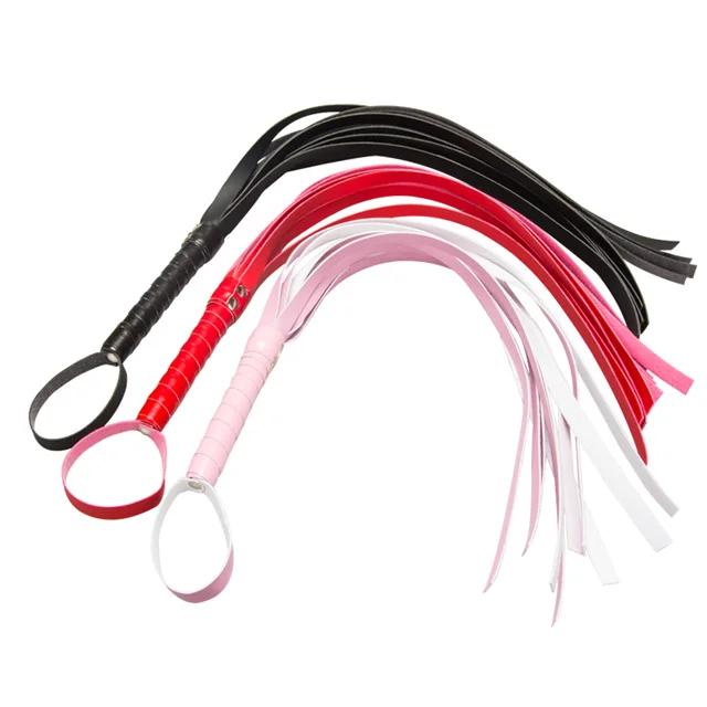 PU Leather Bondage Restraint Whip And Erotic Toys For Couples Spanking Paddle