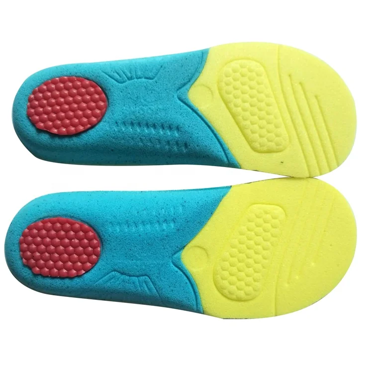 Custom logo Design Soft acupuncture  breathable Non-slip Arch Support Comfort Insole For Shoes