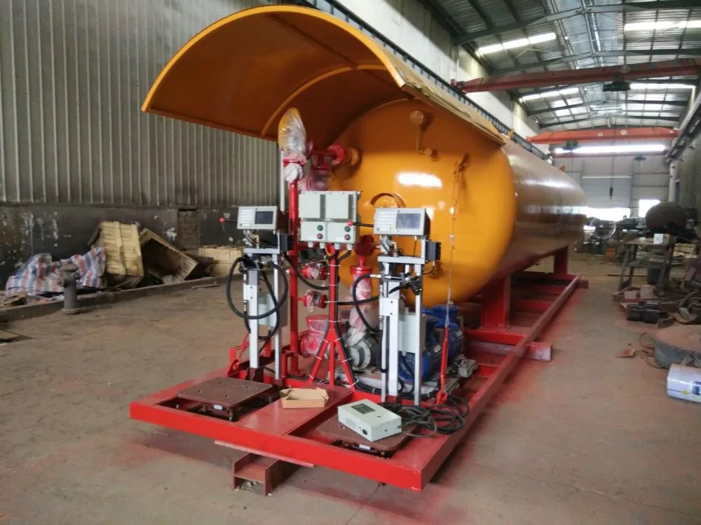 
High Quality ASME Standard 5,000liter to 50,000liter (1320gallons to 13,200 2.5MT to 25MT) LPG Cylinder Filling Station ,LPG Sk 