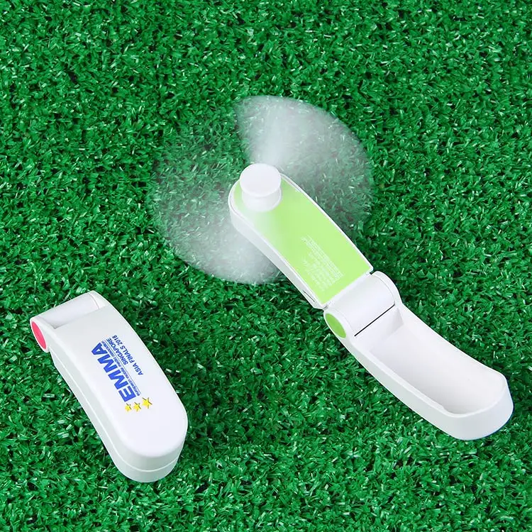 Портативный ручной мини-вентилятор на батарейках с 2 скоростями