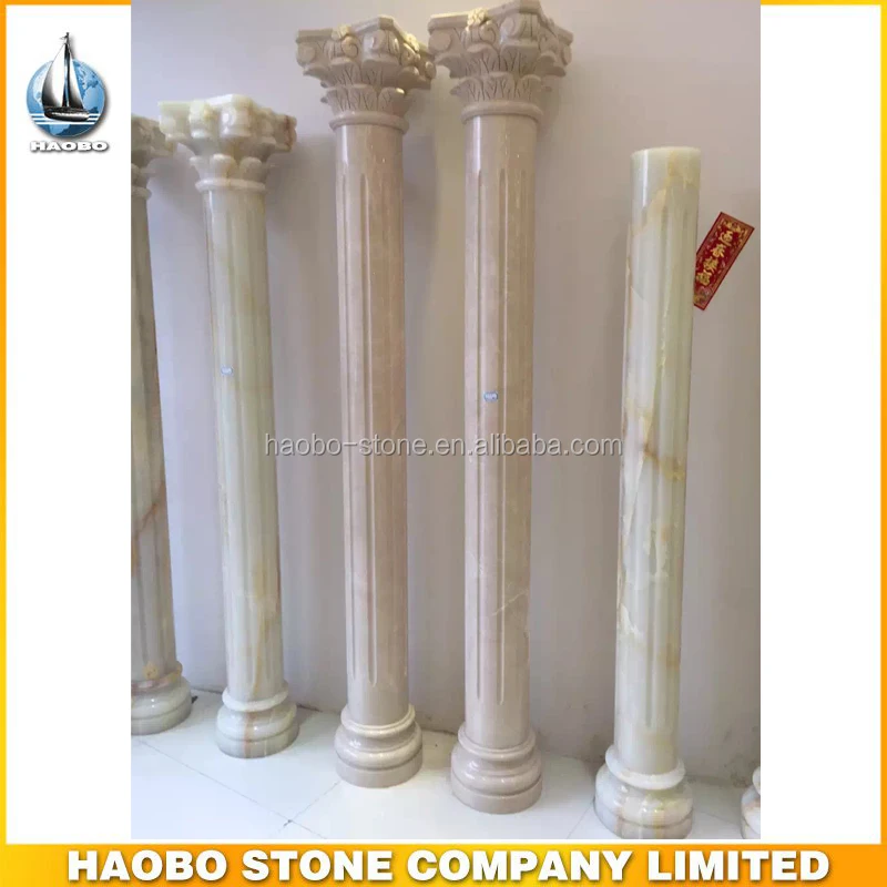 
Cheap Hand Carved Stone Marble Column Sculpture 