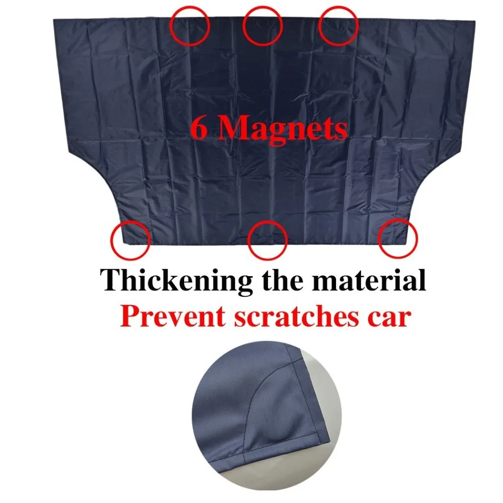 
Magnetic Edges Windshield Snow Cover for Car - Snow, Ice, Frost Guard UV Protection No More Scraping - Door Flaps ZHONGYUN JN019 