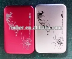 Hotsale!!! 2.5 inch usb2.0 Aluminum HDD enclosure/ external hard disk box/ hdd enclosure case
