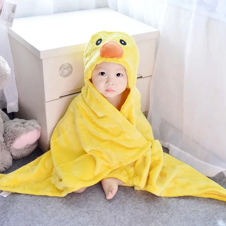 
Lovely Different Styles Wholesale Cheap Flannel Baby Hooded Towel 
