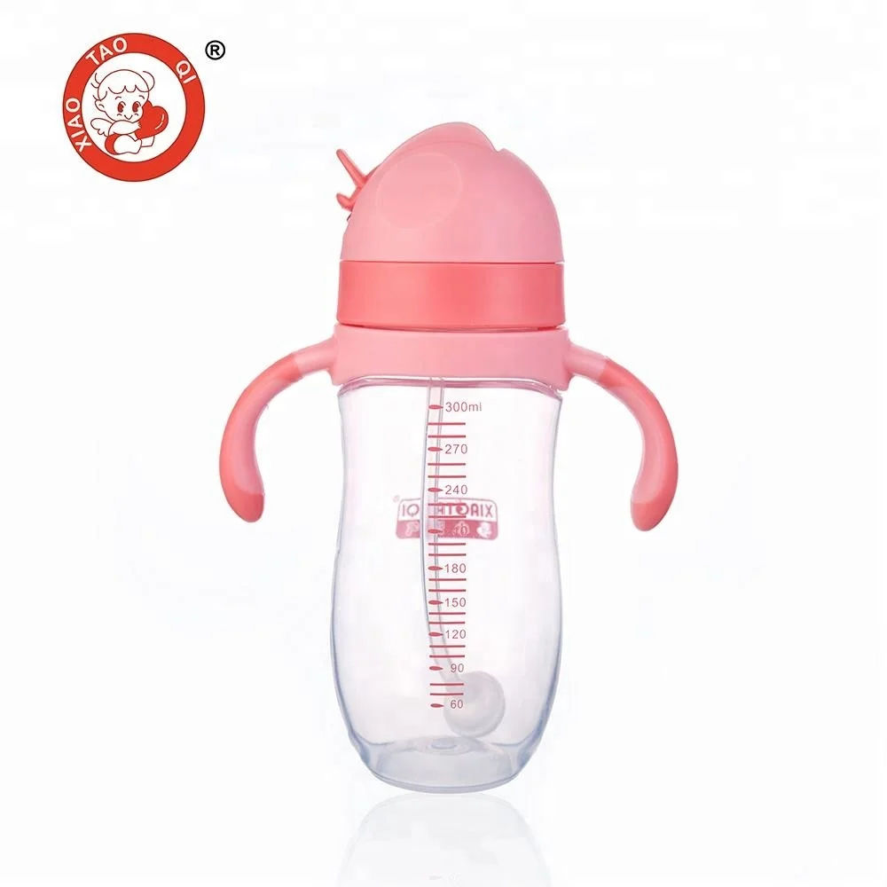 
300ml Best selling product plastic baby training water bottle sippy drinking cup 