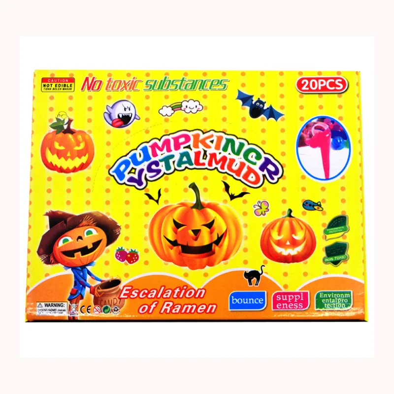 Magic Crazy Halloween Pumpkin Water Orange Slime Toy For Kids