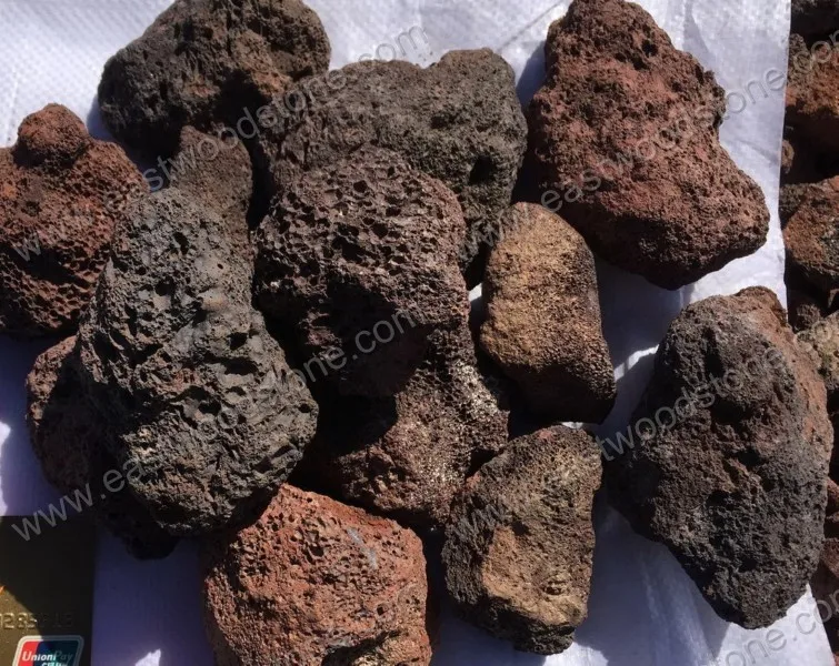 Натуральное сырье буддийского браслета из лавского камня