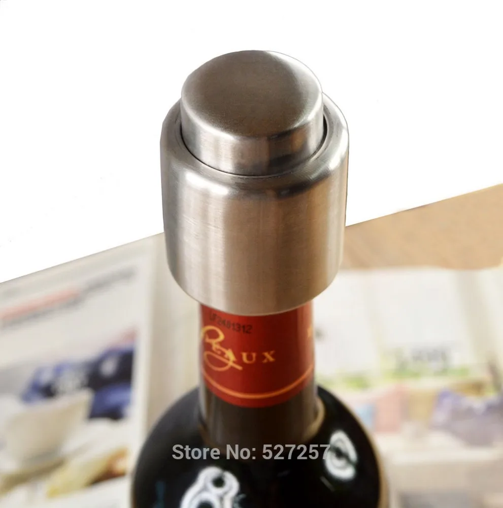Stainless steel household restaurant wine bottle stopper keep fresh red wine bottle cork for promotion