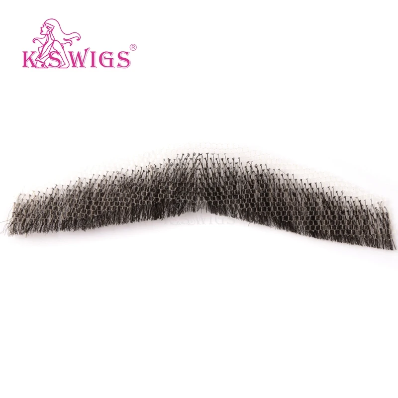 
K.S WIGS 100% Handmade Human Hair False Beard 