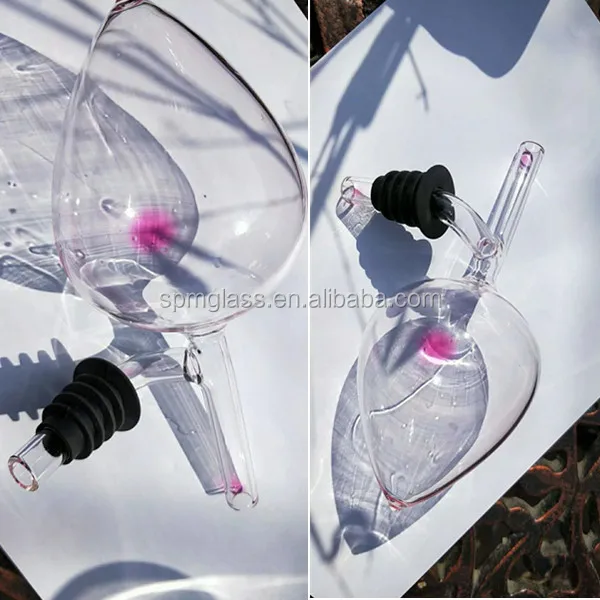 New Arrival Creative Design Drinking Wine Use Heart Glass Wine Decanter