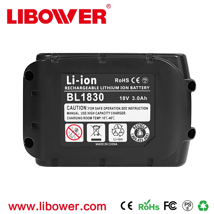 18V 3ah 4.5ah 6ah Li-ion Power Tool Battery Replace for makitaBl 1830 BL1845 superior power tools batteries