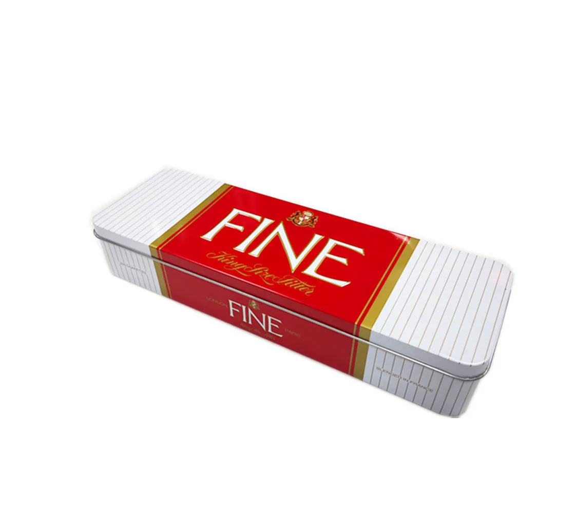 
High Quality rectangle gift cigarette cigar packaging tin box 
