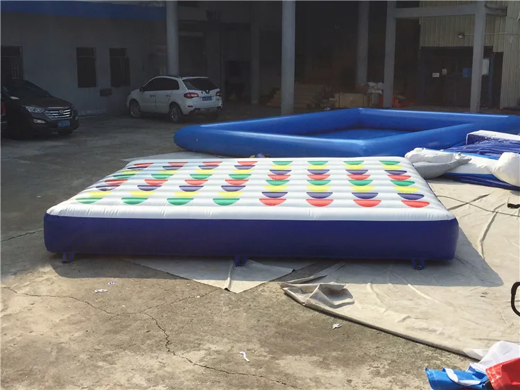 Indoor/Outdoor Commercial Rental Inflatable Interactive Twister Game Bouncing Mat For Adult Or Kids