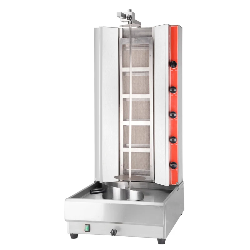 5-burners gas chicken shawarma machine price