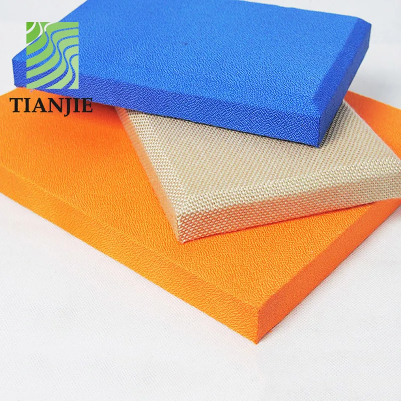 Tianjie Acoustic panels Factory Cinema movie theater soft sound fabric wrapped acoustic wall panel