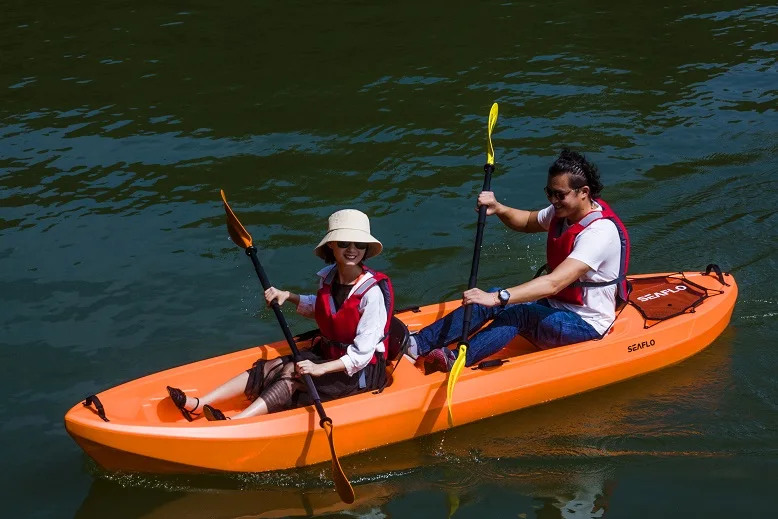 Professional Polyethylene Double kayak People Plastic fishing Tandem kayak