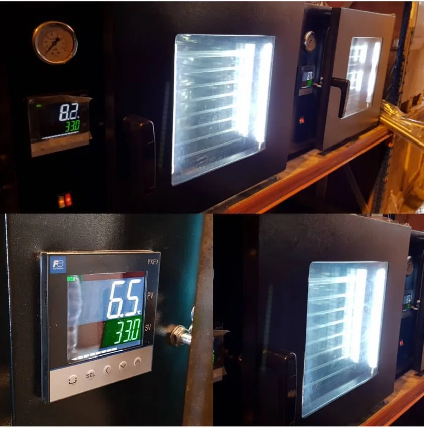 7.8cuft vacuum purge oven with led inside the door