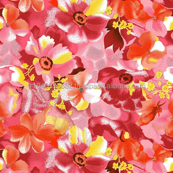 Printed fabrics Viscose, VIscose/EL qualities