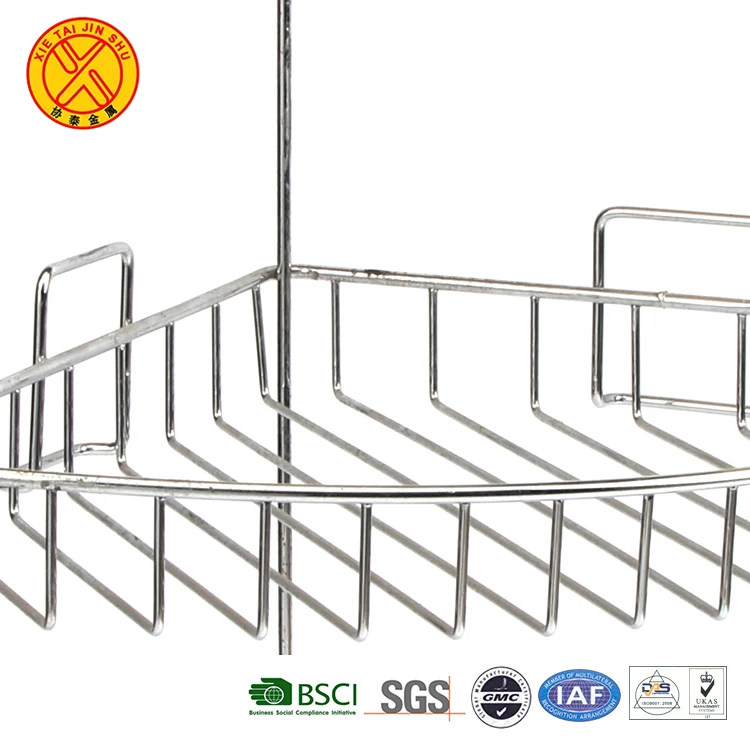 Beautifully styled 3tier storage standing corner metal shelf bathroom