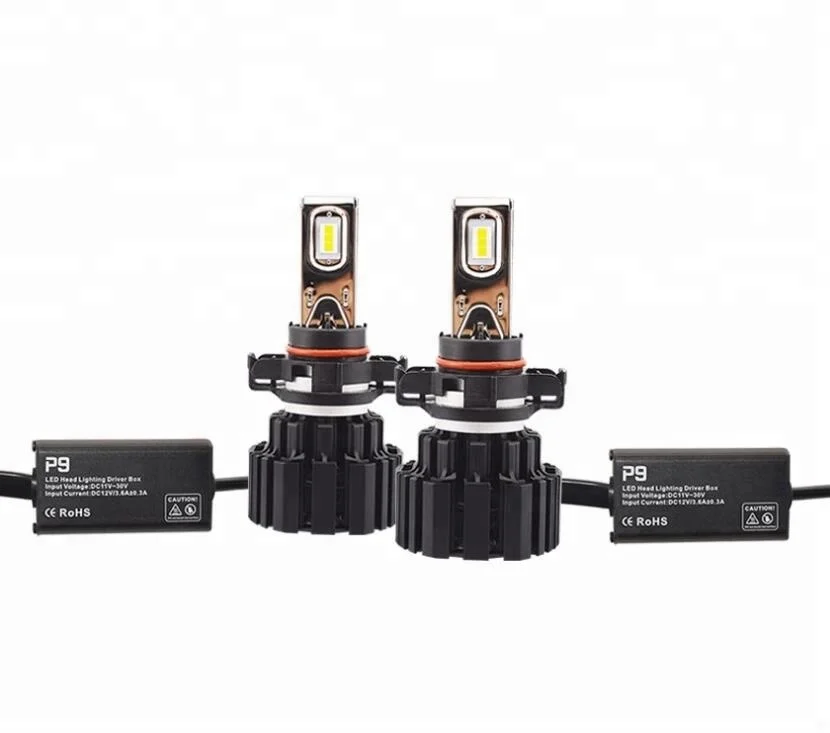 Factory wholesale P9 high power led car headlights 100w 13600lm h7 h11 9005 9006
