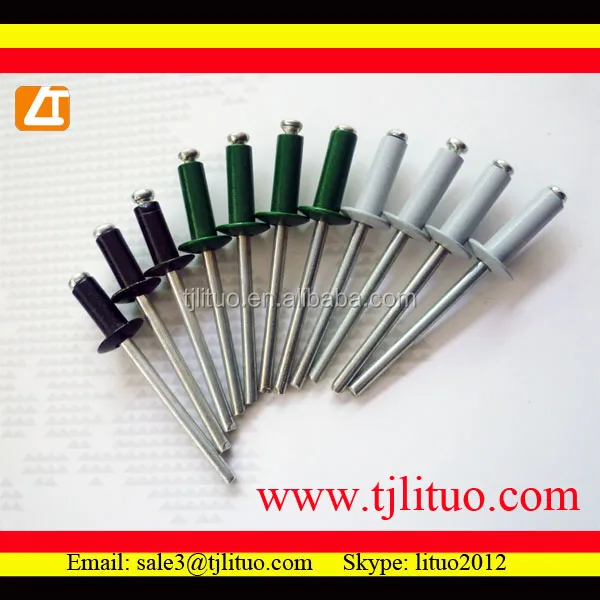 al blind rivets with steel mandrel 5050 aluminum steel blind rivet 3 mm rivet