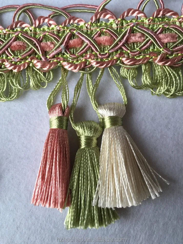 
High quality curtain decorative tassel fringe 