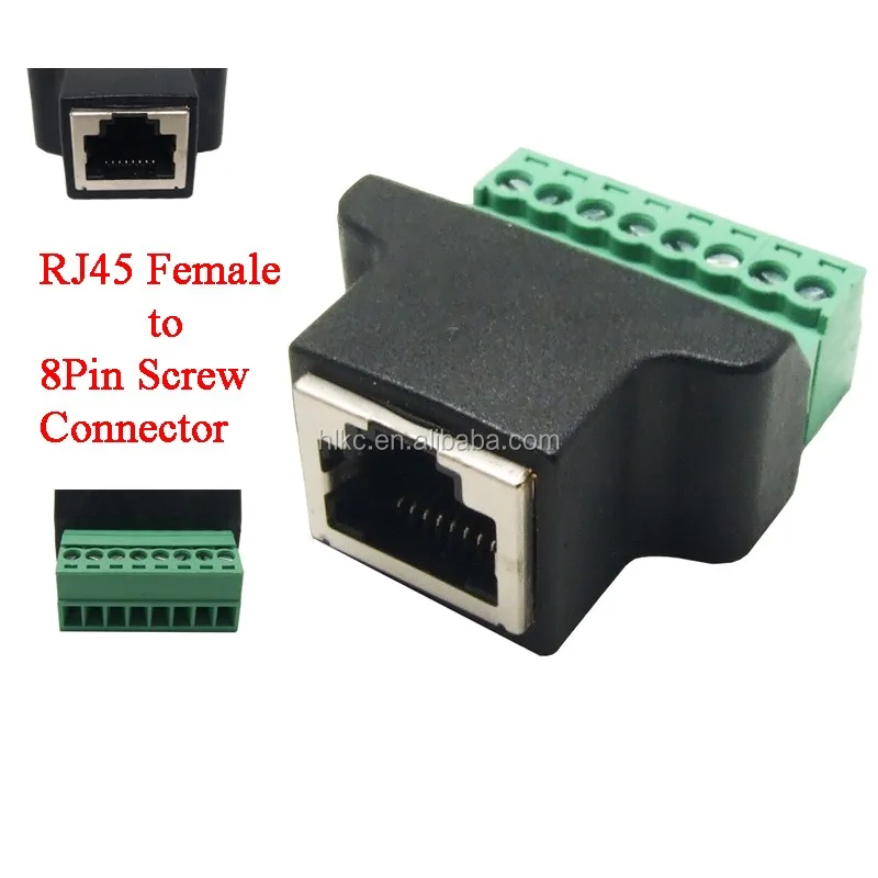 RJ45 8P8C female splitter
