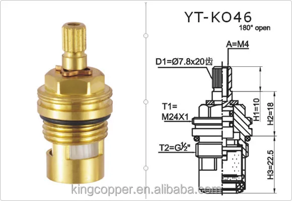 Керамический дисковый клапан быстрого открытия для картриджа крана