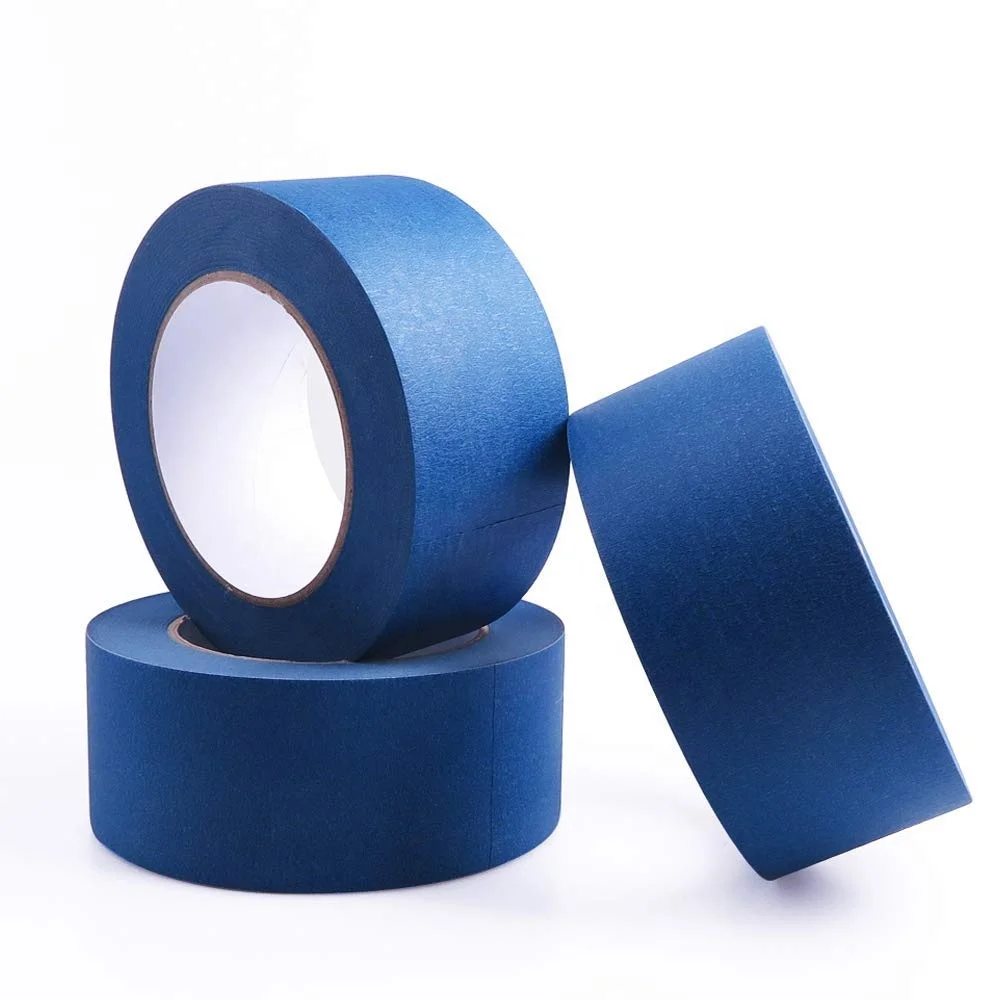 Painters masking tape 2inch blue crepe paper multi use Automotive wall masking tape decorate DIY adhesive tape