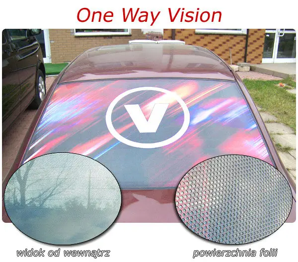 custom digital printing one way vision vinyl sticker advertising car sticker