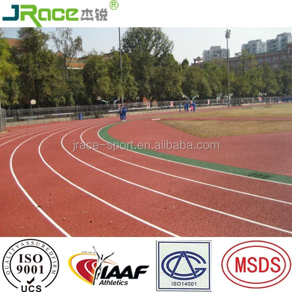 pu rubber running track tartan track for track and field stadium outdoor playground