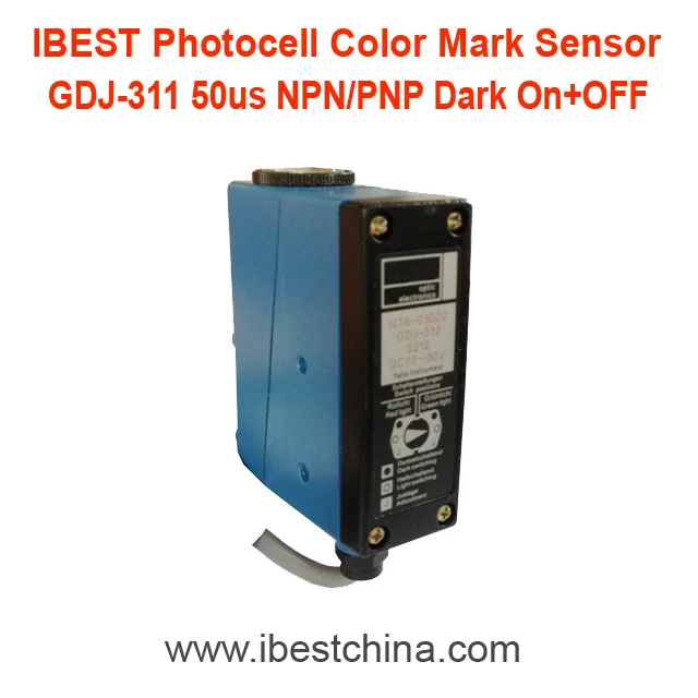 GDJ-511 Color Mark Sensor Switch/Photocell Photoeye Sensor NPN 12V/24V DC (IBEST)