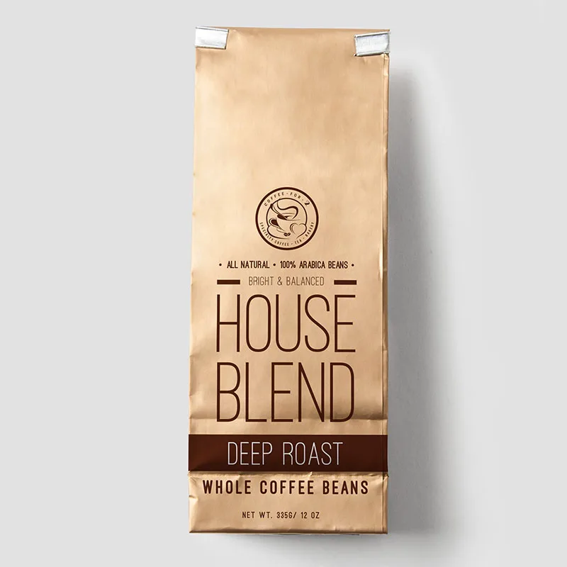 Wholesale Custom Printed Recyclable Doy Pack Coffee Packaging Bag Square Bottom Zipper Bags With Valve