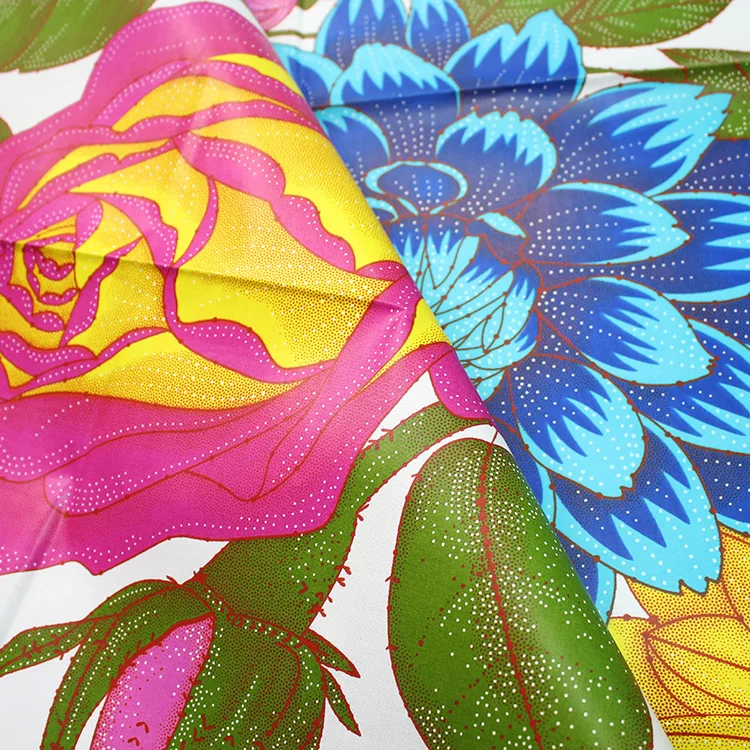 Hotsale big flower print ankara fabric African wax prints fabric