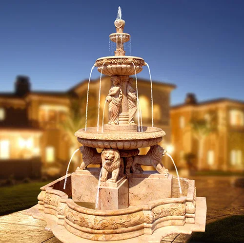 Garden beautiful design antique style big marble fountains