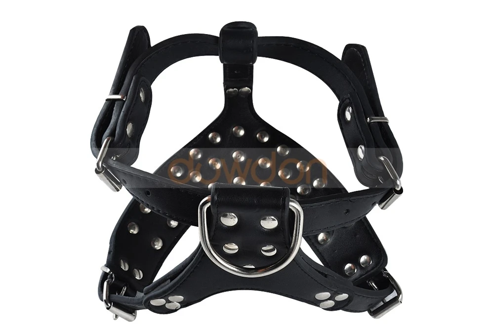 Fashion Leather Spiked Dog Harness for Pitbulls