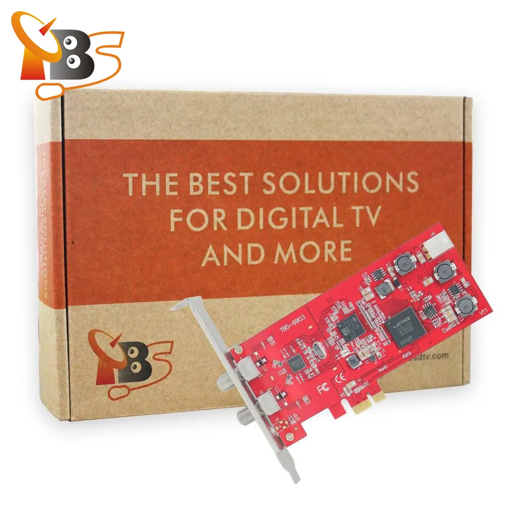TBS6903 Professional DVB-S2 Dual Tuner PCIe Card supports CCM ACM VCM Multi Input Stream 16APSK 32APSK