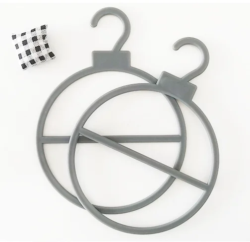 Ecofriendly Plastic ring for scarf Circle Towel Hanger Silk Scarves Single Ring With Hook Cape Wraps