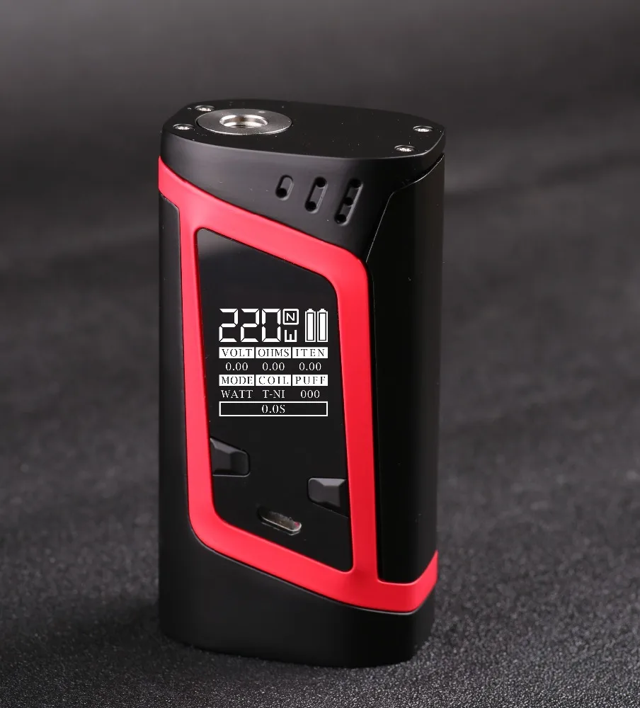 
Newest SMOK Alien Kit 220W Alien TC Mod with TFV8 Baby top filling sub ohm tank cool design Alien ecig starter kit 