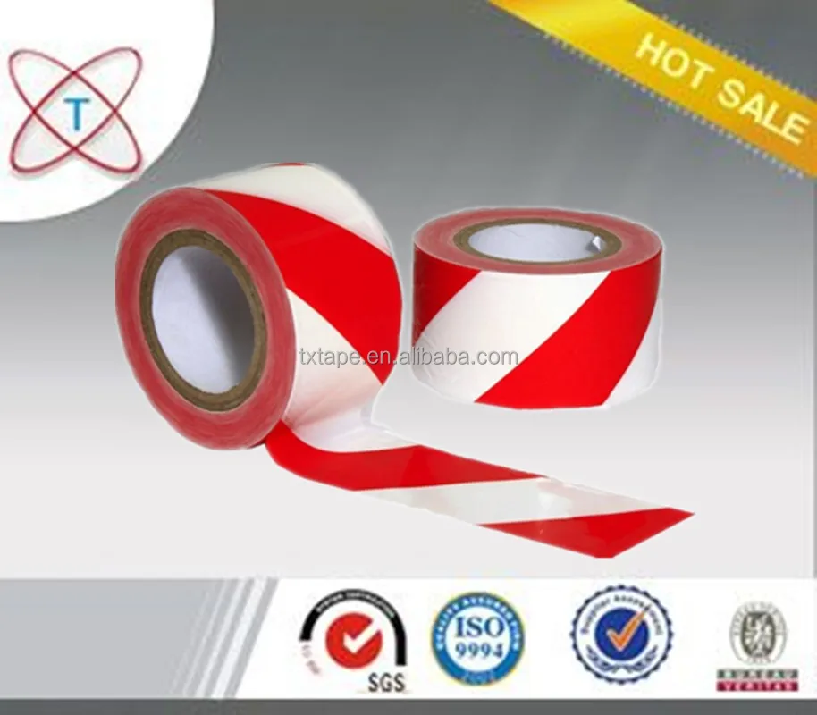 Wholesale custom PVC reflective barrier tape for warning red/black