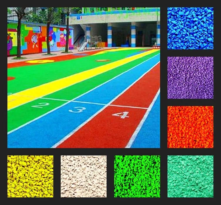 Фиолетовый EPDM резиновая крошка для спорта flooring-FN-A-15092105