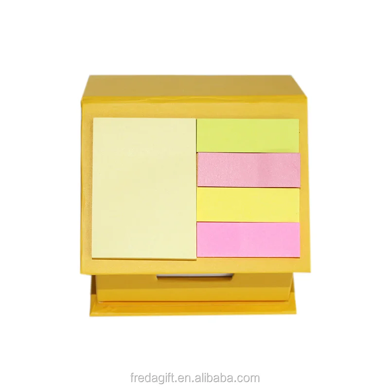 Cube Note Pad Desk Organiser Box Set/promotion Sticky Notes in Pen Holder
